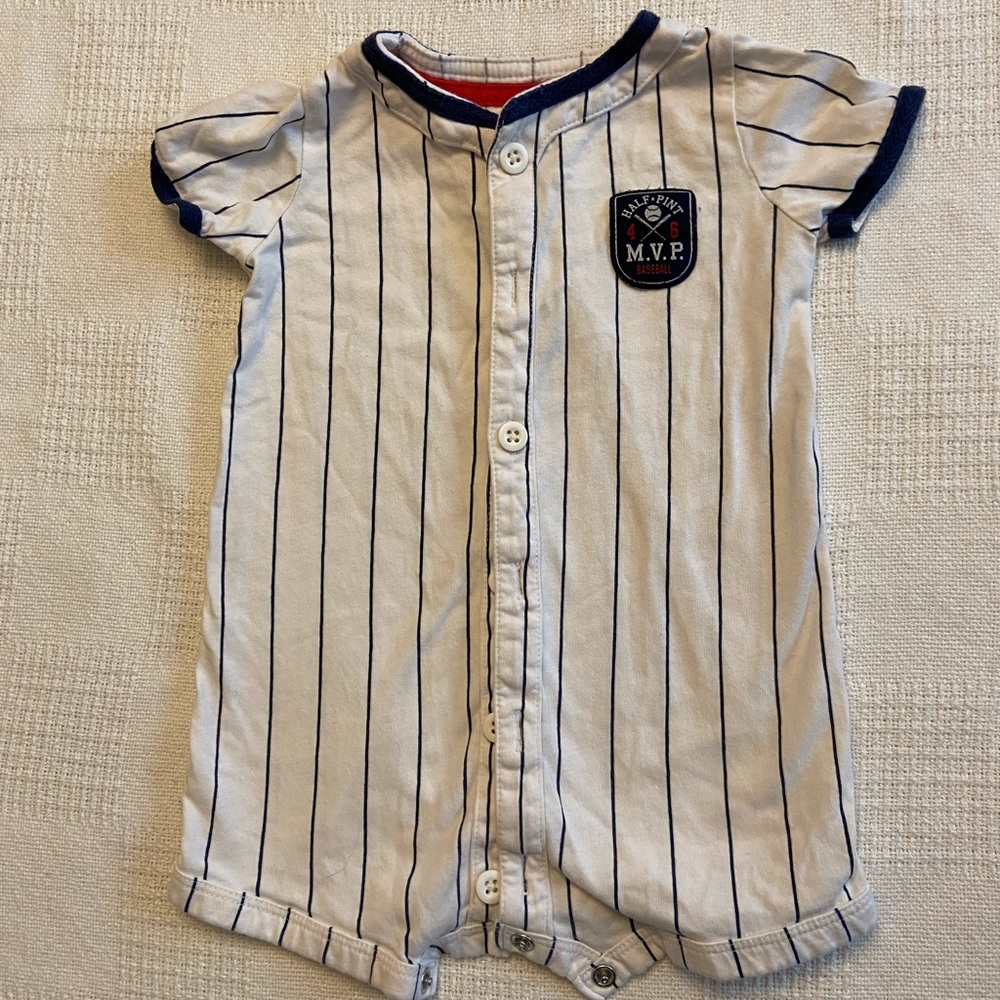 9 mos boys MVP baseball onesie